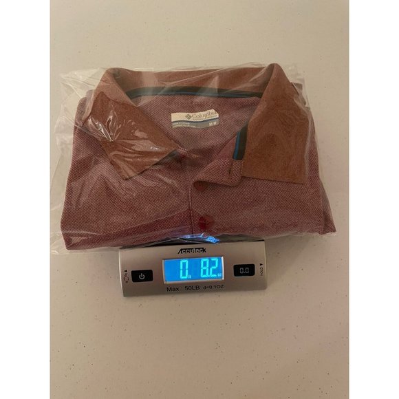 COLUMBIA Men’s Sportswear Omni-Shade Short Sleeve Polo Shirt Red Adult Size M - Picture 6 of 6